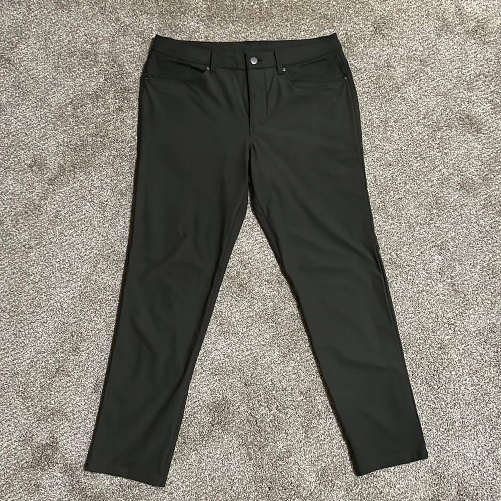 Lululemon ABC Slim-Fit Pant 32x30 Warpstreme Dark Olive